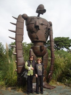 Professor Iordanova and her son George (12) at the Ghibli Museum in Tokyo in November 2007.